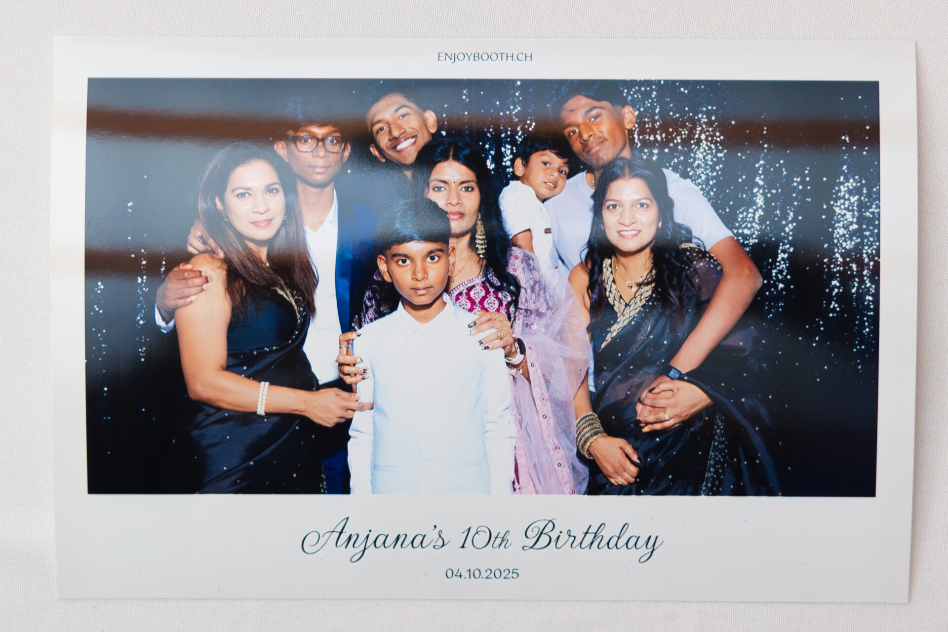 Photo imprimée du photobooth